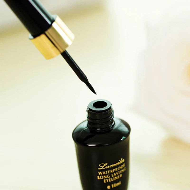 Stylo eye-liner liquide noir imperméable ultra-fin pour les yeux en gel à pointe dure longue durée