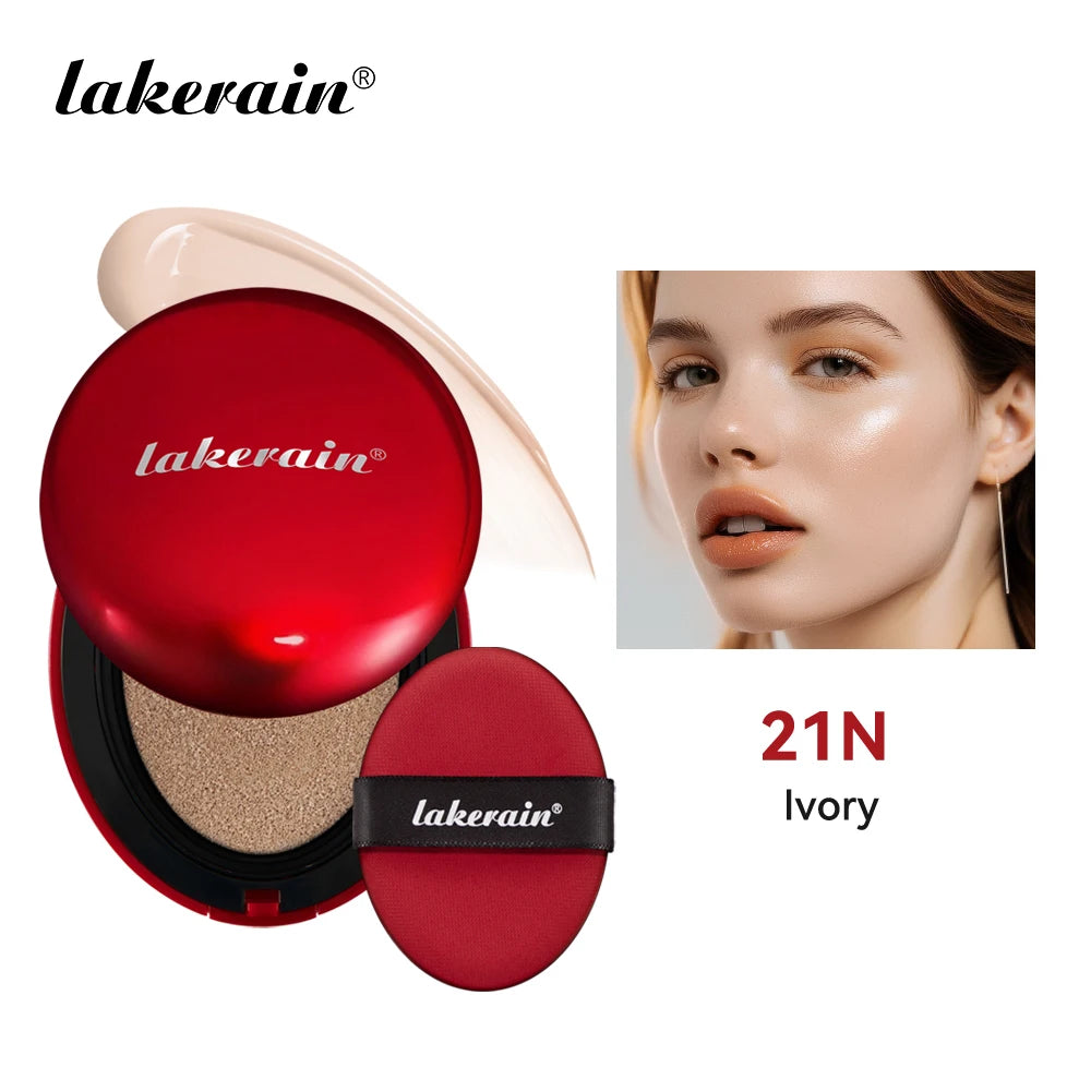 LAKERAIN – Fond de Teint Cushion Coquille Rouge 12 Teintes 💎