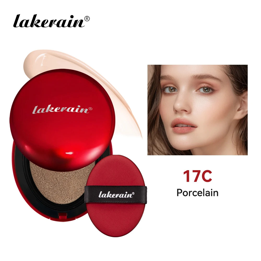 LAKERAIN – Fond de Teint Cushion Coquille Rouge 12 Teintes 💎