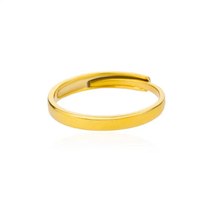 Bague Cœur Dorée en Acier Inoxydable – Bijou Élégant et Intemporel pour Femme.