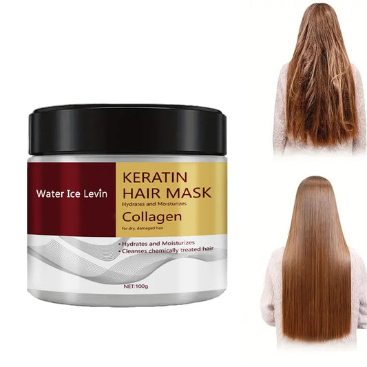 Masque Capillaire Collagen & Kératine – Soin Réparateur et Nourrissant Professionnel.