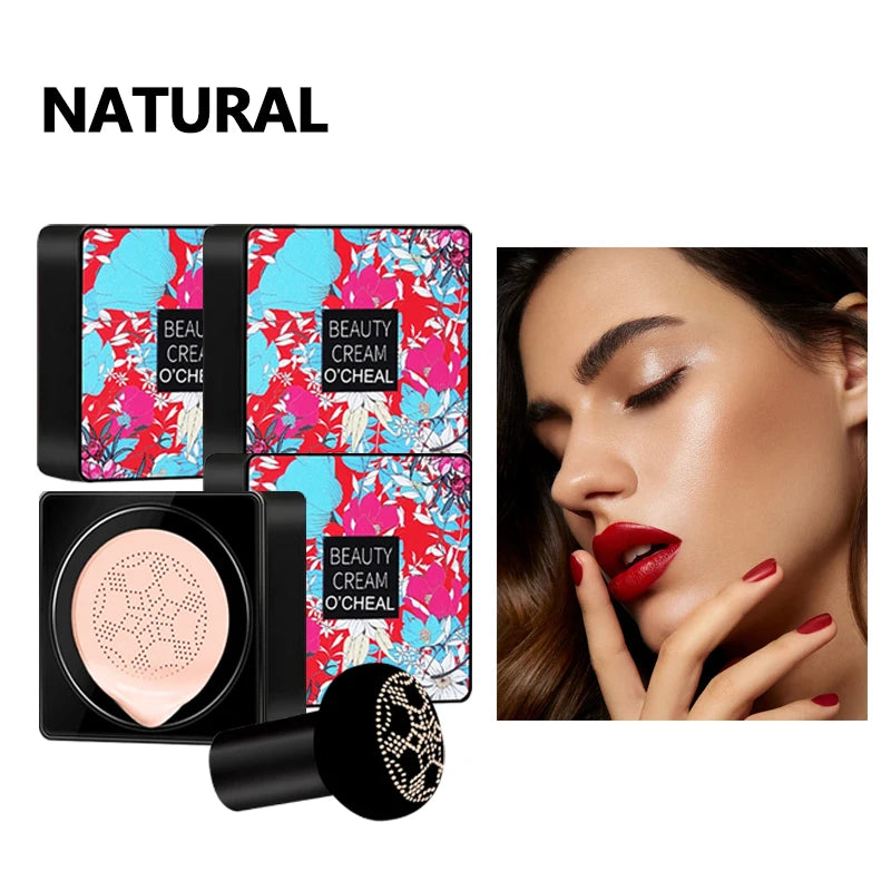 OCHEAL – BB Cream Fond de Teint Cushion Tête de Champignon 🍄✨