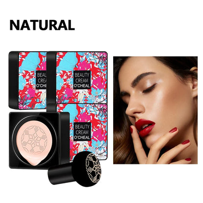 OCHEAL – BB Cream Fond de Teint Cushion Tête de Champignon 🍄✨