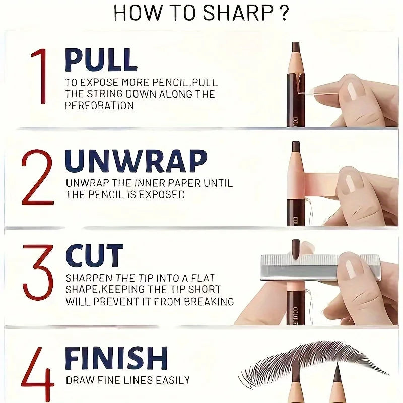 Crayon à sourcils à fil détachable