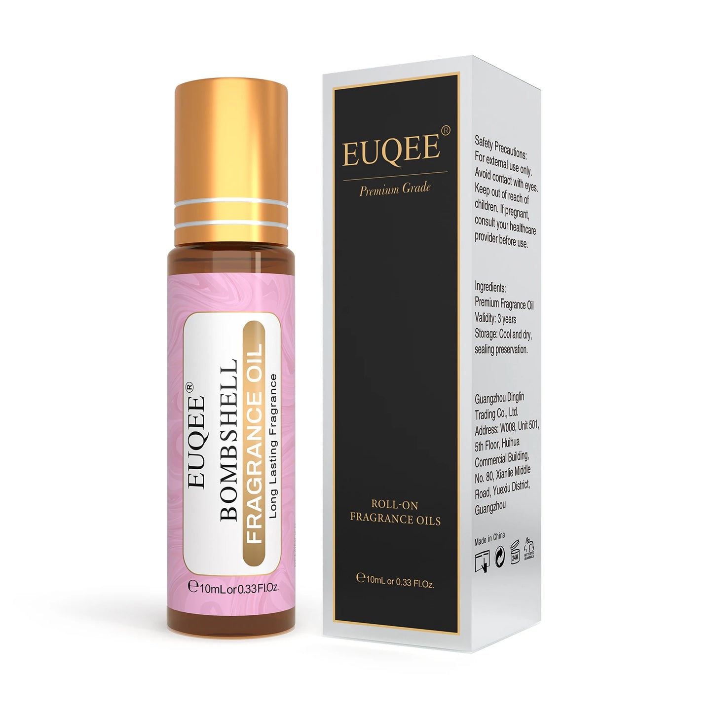 💐 EUQEE – Huile de Parfum Roll-On pour Femme (10 ml)
