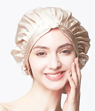 Bonnet de nuit en pure soie pour femme