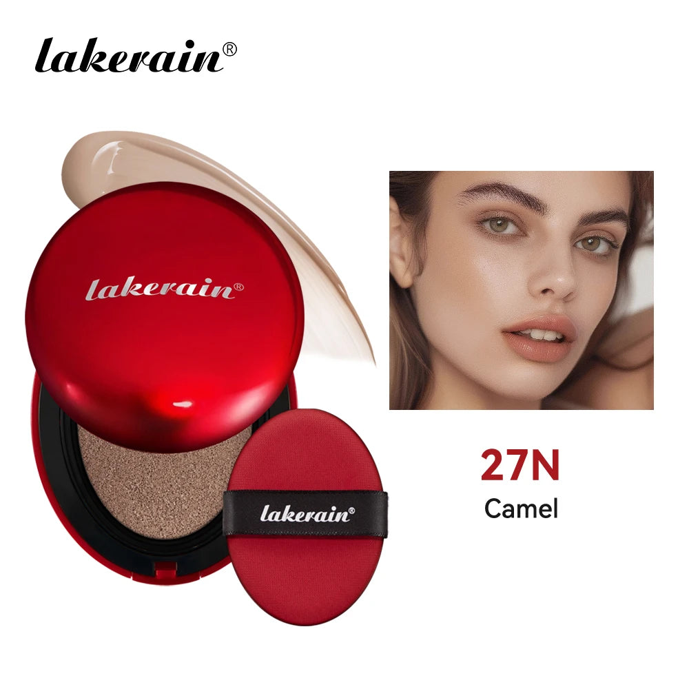 LAKERAIN – Fond de Teint Cushion Coquille Rouge 12 Teintes 💎