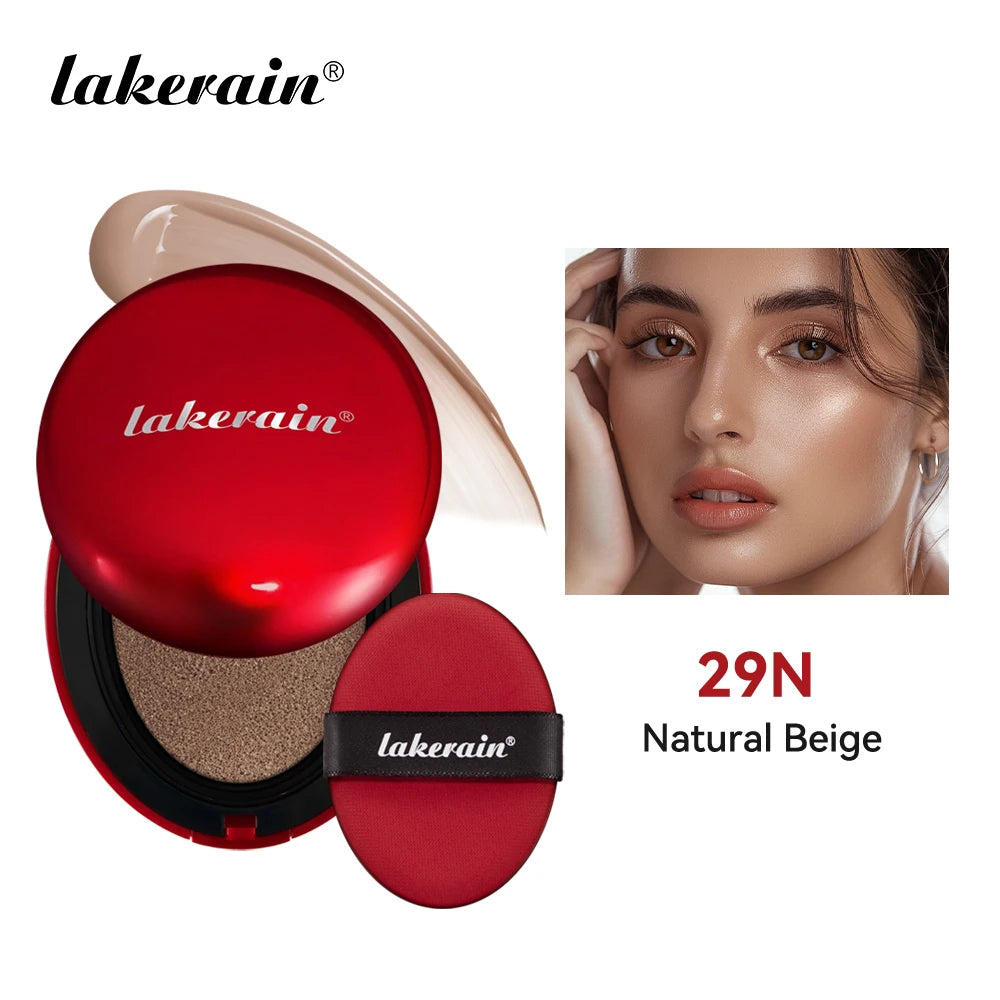 LAKERAIN – Fond de Teint Cushion Coquille Rouge 12 Teintes 💎